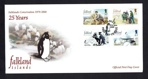 Falkland Islands 2004, 25th Anniversary of Falklands Conservation,  FDC