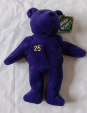Mark McGwire Vintage Baseball Plush Bean Bear Purple Collectible 1998