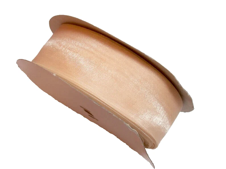 Cream Sheer Organza Ribbon 1 1/2 inches wide x 10 yards Schiff Brand Creme B33 - Image 3 of 4