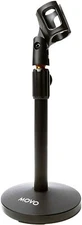 Movo TMC-3 Tabletop Microphone Stand with Weighted Base for 3/8" & 5/8" Threads