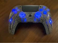 PS5 custom controller Blue LED lights 