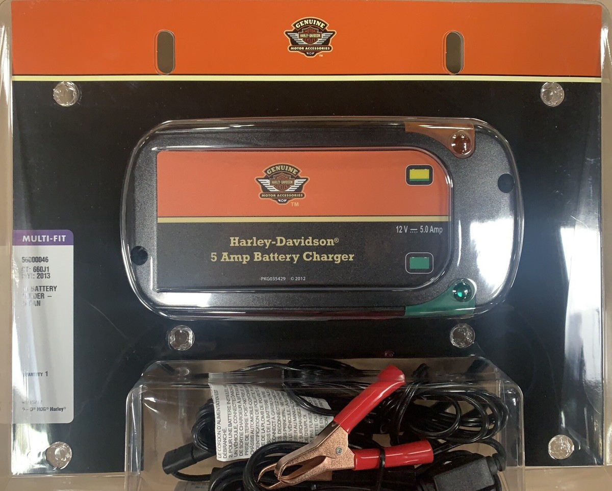Harley-Davidson 1 Amp Battery Charger 66000304 For 12V or