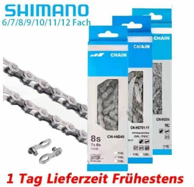 Shimano MTB Fahrrad 6 7 8 9 10 11 12 Fach Kette 116/126 Glieder HG40/53/54/701,