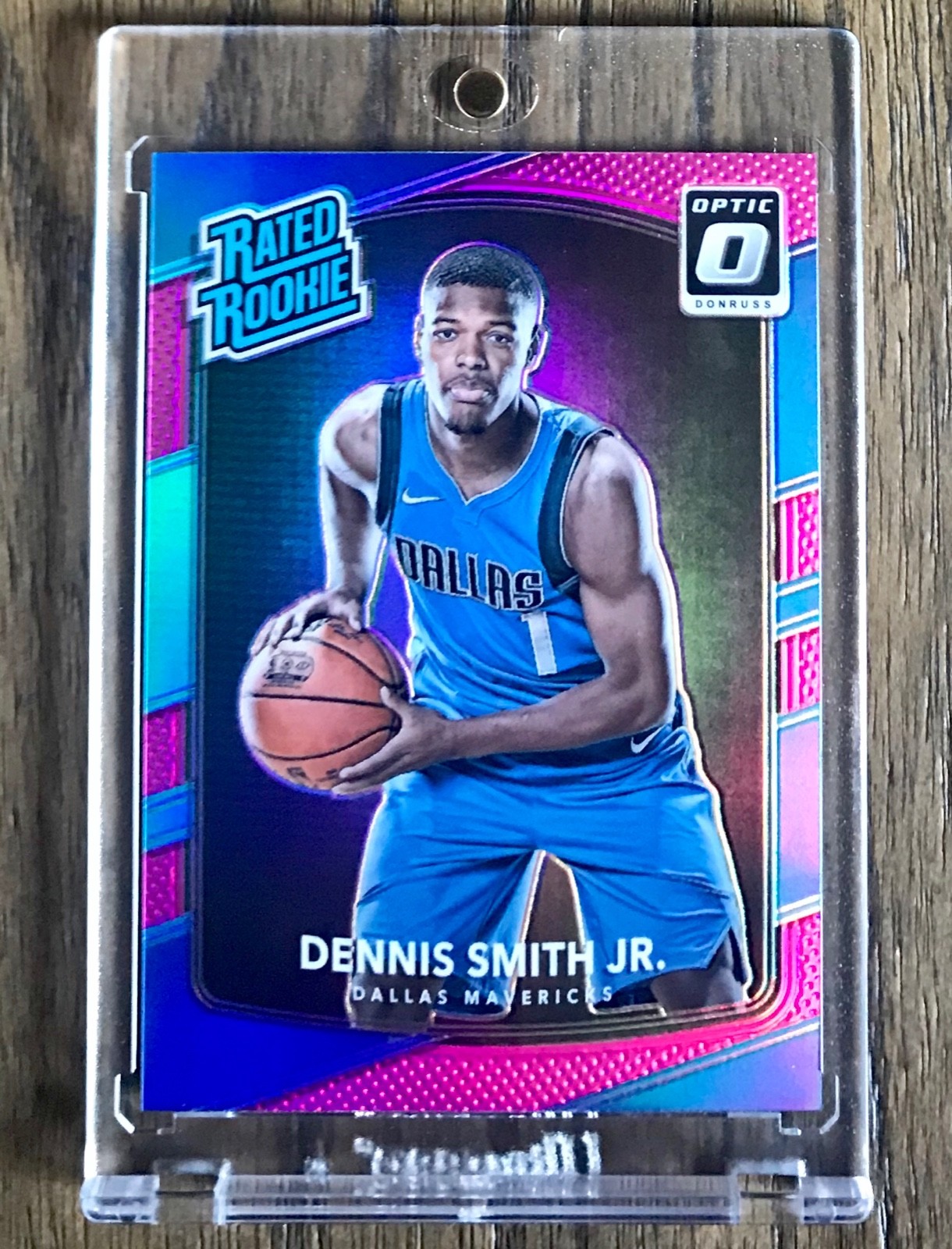 2017-18 Panini Optic Dennis Smith Jr. RC Pink HOLO Prizm Refractor /25