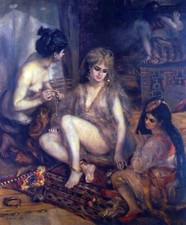 Algerian in Paris dress by Pierre-Auguste Renoir Giclee Fine Art Repro on Canvas
