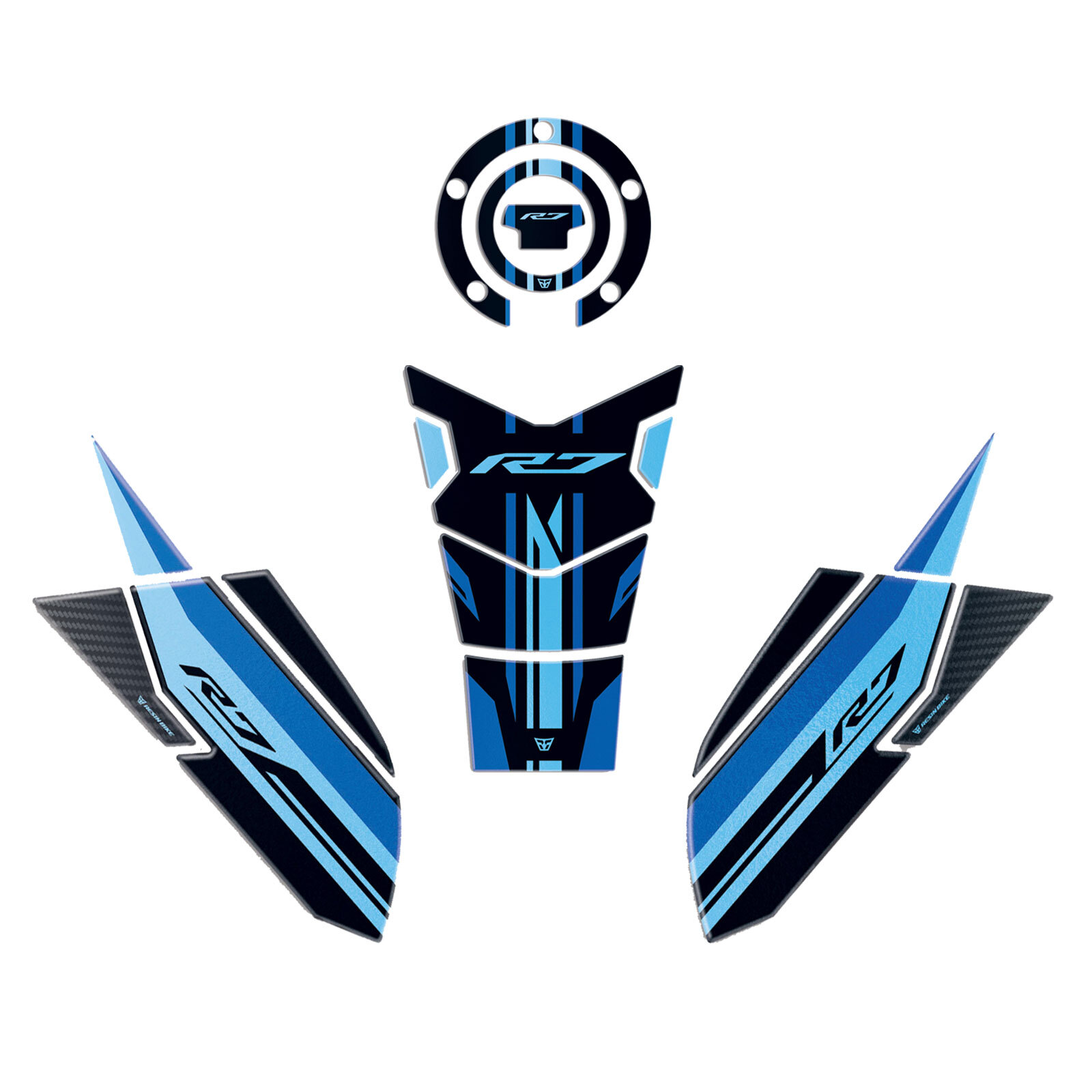 Yamaha T-Max Adesivi Resinati 3D TMAX Per Yamaha - 2 Scritte, Compatibili 2001-2021 Decorazione Yamaha T-max - Foto 5