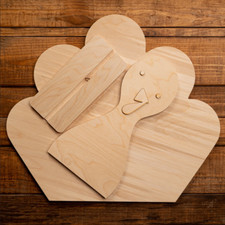 Unfinished Wood Craft Supply - Flat Wood Wreath Base with Slats