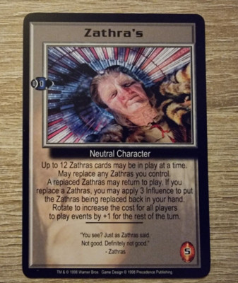 Babylon 5 TCG/CCG PROMO Card - Zathra's