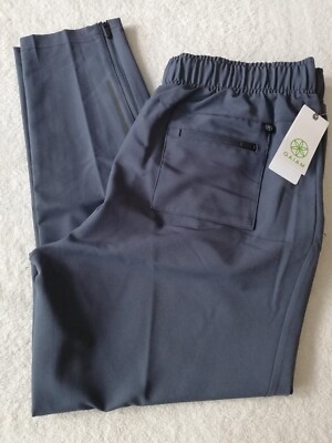 Gaiam Men Size L Active Slim Power Joggers Pants Ebony Cool Grey MSRP $62 New