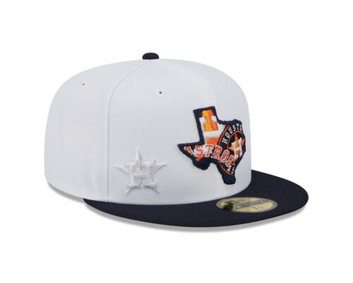 Houston Astros New Era White State 59FIFTY Fitted Hat