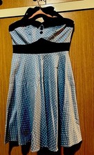Women Vintage Polka Dot Strap Retro 1950s Swing Rockabilly Cocktail Party Dress