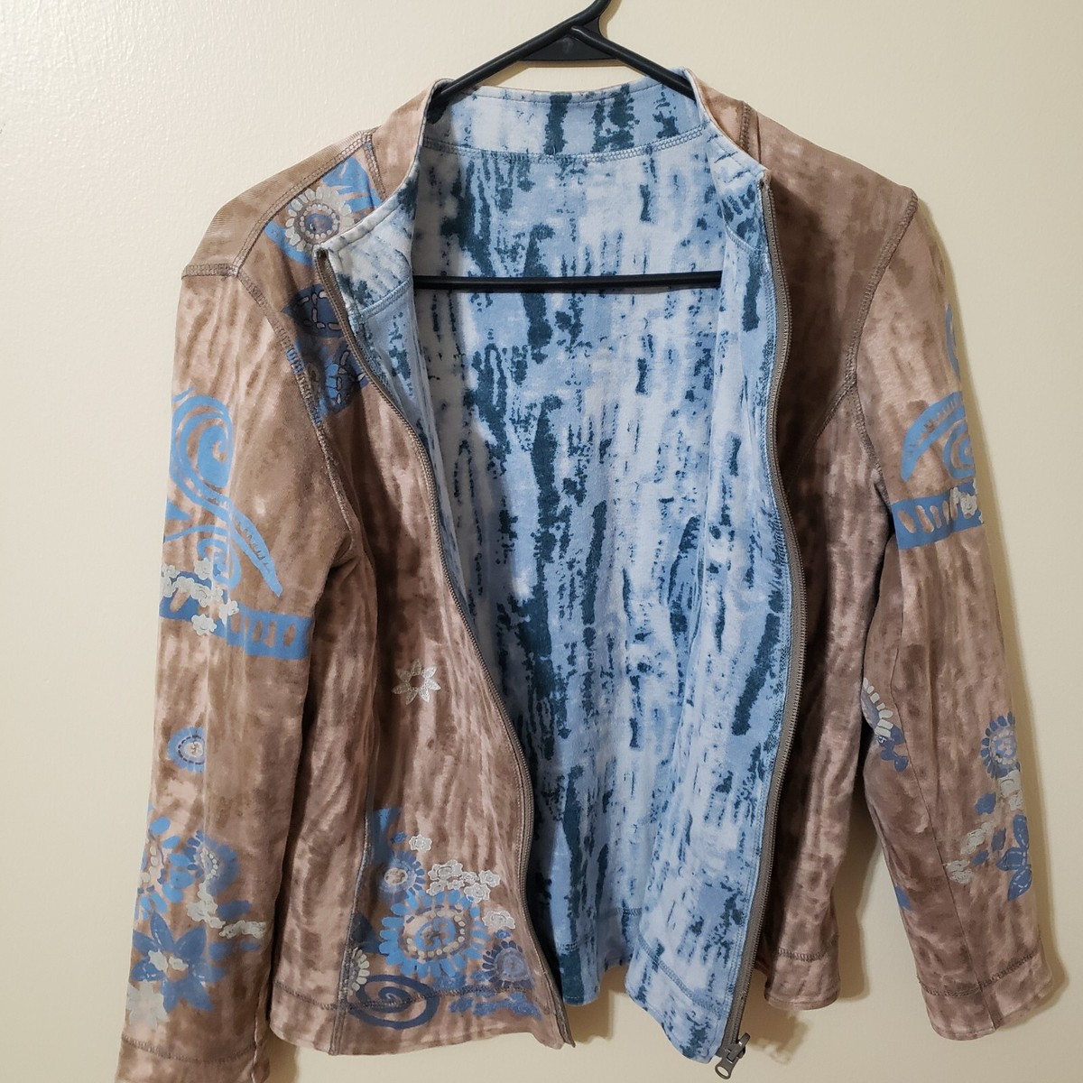 ジャケット・アウター reversible jacket border & stripe Women's Reversible Quilted Zip Bomber Jacket - Jackets