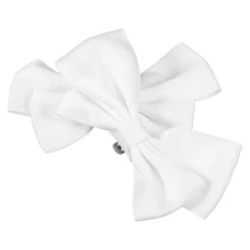 2pcs Pretty Bow Shoe Buckles White Bow Shoe Buckles Wedding Shoes Buckles