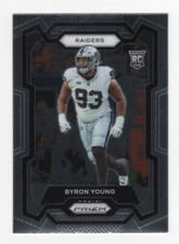 Byron Young RC 2023 Panini Prizm Rookie Las Vegas Raiders #355 PWE