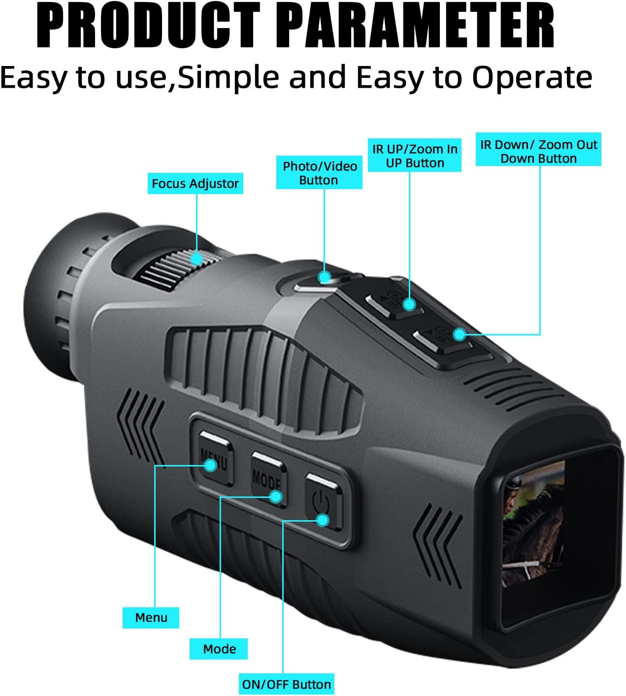 Night Vision Goggles1080p Digital Night Vision Monocular Infrared Monoculars