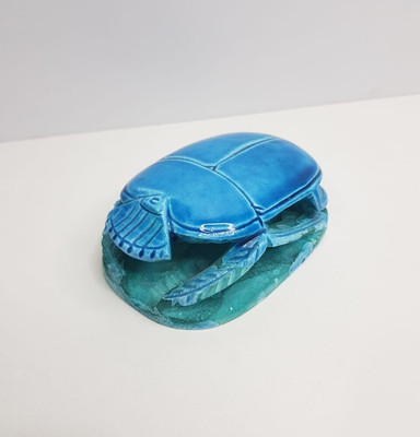 RARE PHARAONIC SCARAB AMULET MUSEUM - ANCIENT EGYPTIAN ARTIFACTS BC