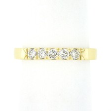 New 14K Gold 0.36ctw Round Pave Diamond Classic Polished Stack Wedding Band Ring