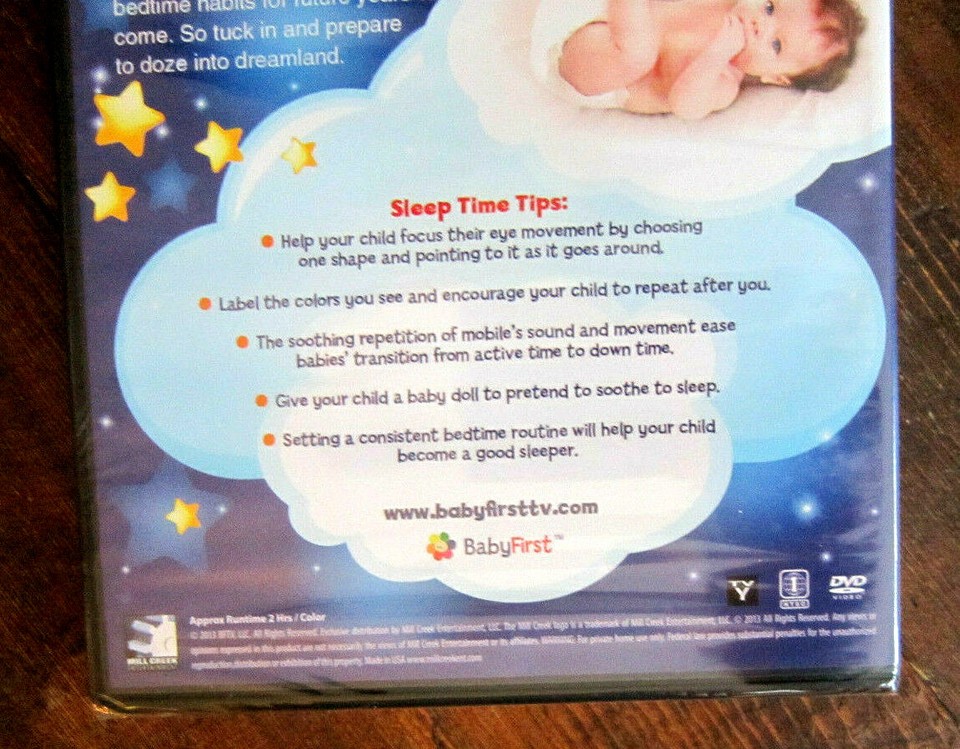 DVD BabyFirst SWEET DREAMS Calming Music and Imagery Ages 3 mo. to 2 ...