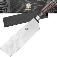 Kessaku 7" Nakiri Vegetable Cleaver Knife Samurai Series High Carbon Steel