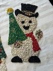 Lot of 4 Vintage Melted Plastic Popcorn Snowman Christmas  Holiday Decorations  — photo 3