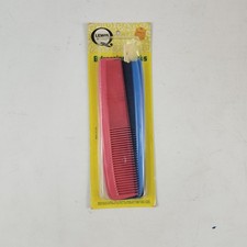 6 Lewis Unbreakable Dressing Combs 7.5" New Made USA Vintage Pink Blue