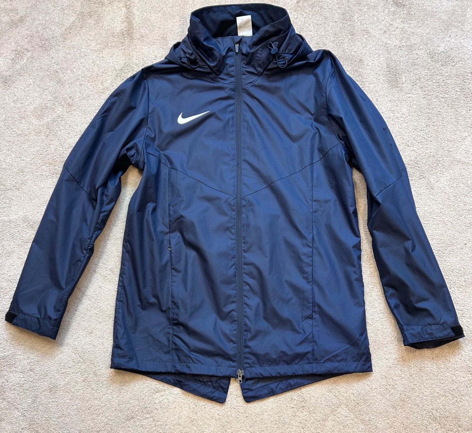 Nike Blue Jacket Mens Hooded Coat Storm Fit Size Large