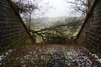 Photo A2 Obstacle under Bridge 32 Holme Chapel I don't know whether c2010