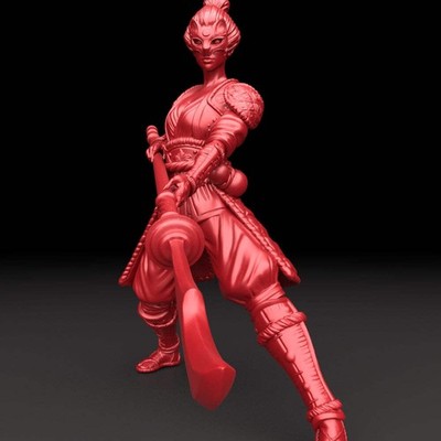 Brayan Nafarrate - Bestiarium #5 - Samurai Spear #3 - DnD/TTRPG Figur/Miniatur