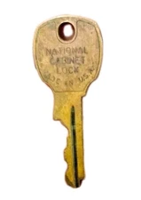 Vintage National Cabinet Lock Key 3475P0 kept goods safe and protected