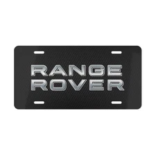 Range Rover Front License Plate Carbon Fiber Simulation Tag Vanity Style - NEW