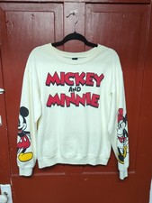 Disney Mickey Mouse Crewneck Mickey and Minnie Sweatshirt Sweater size M 7-9