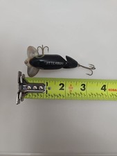 Vintage ARBOGAST JOINTED WOODEN JITTERBUG FISHING LURE, Used