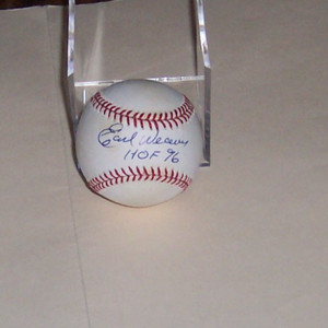 EARL WEAVER INSCRIBED HOF 96 ORIOLES signed BASEBALL  Autographed No JSA DECEASE