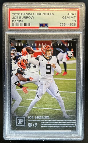 2020 Chronicles Joe Burrow Rookie RC #PA-1 Bengals PSA 10 GEM MINT