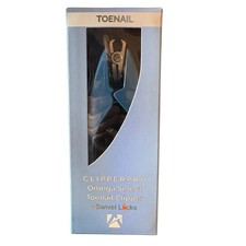 Clipperpro Omega Select Toenail Clipper With Swivel Locks - Azurro Blue