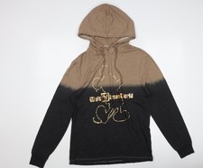 Womens UK S Regular Disney Brown Pullover Hoodie