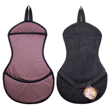 20AI Hilason Horse Tack Fleece English Saddle Seat Cover Brown Foam Padded