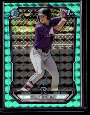 ETHAN HOLLIDAY 2026 BOWMAN CHROME PROSPECT AQUA GEOMETRIC REFRACTOR RC 099/125