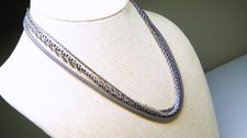 Silpada Heavy Sterling Multi Strand Layered Silver Chain Necklace