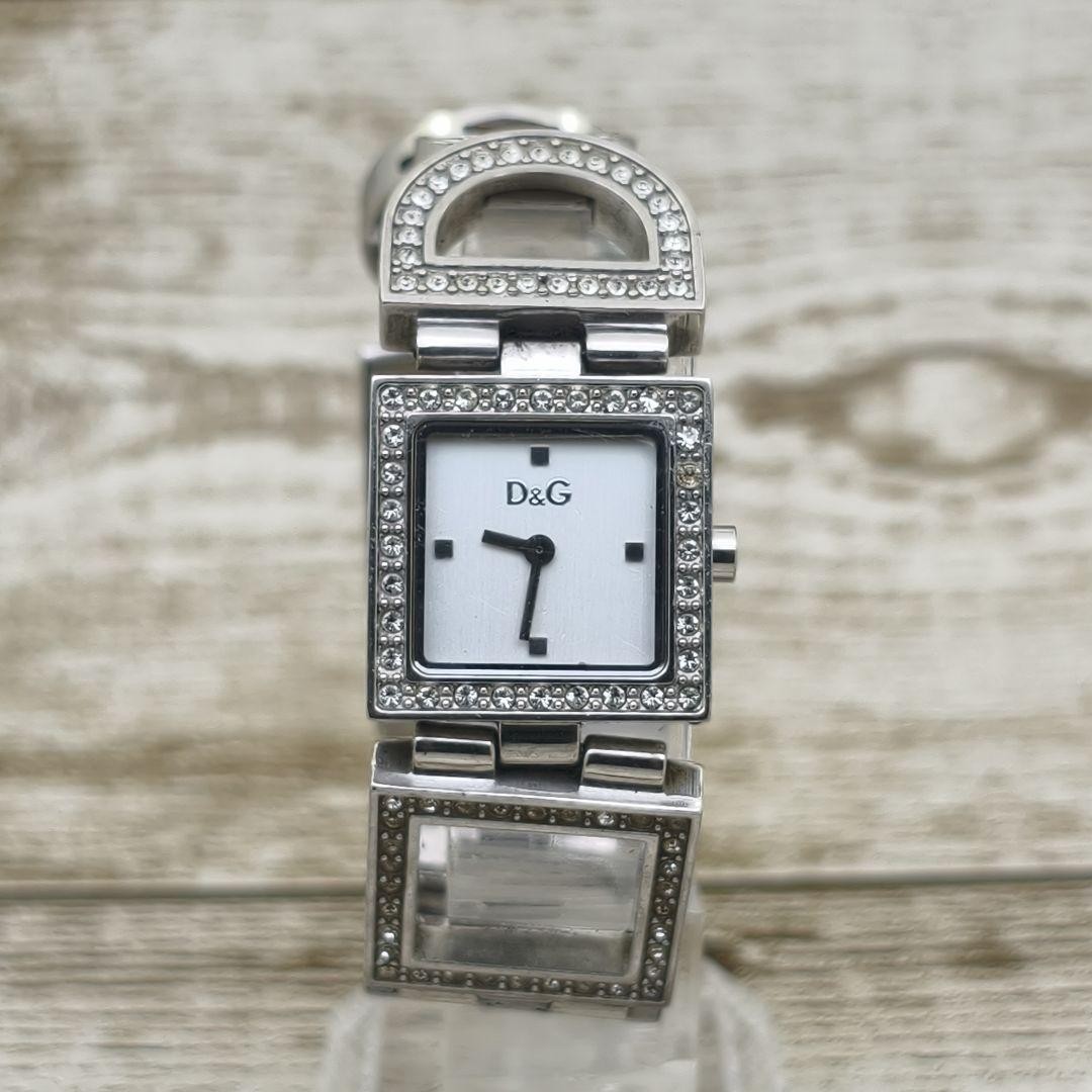 D&G Stone Embellished Silver Watch Dolce & Gabbana Bracelet