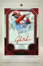Jordan Walker 2024 Topps Tier One Baseball TIA-JW On-Card RED INK AUTO #/25 SSP