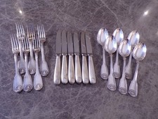 Christofle Modell VENDOME Vorspeisenbesteck 6 Personen 18 Teile versilbert TOP !