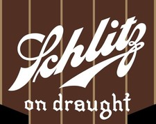 Schlitz Beer on Draught, Draft NEW Metal Sign 18" Wide Diecut USA STEEL
