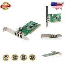 TAA Compliant 4 Port FireWire PCI Adapter - 1394a, 3 Ext 1 Int, 400Mbps