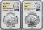 2023 Morgan & Peace Dollar NGC MS70 Early Releases 2-Coin Set