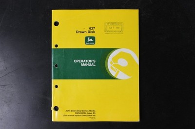 John Deere 627 Drawn Disk Operator's Manual OMN200766 E9 English