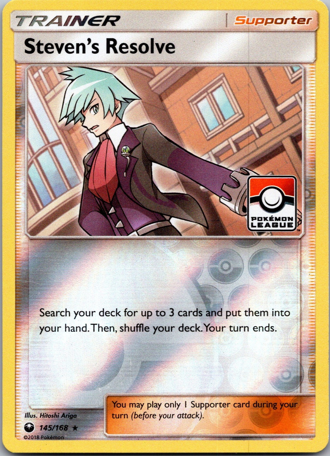 Steven's Resolve Reverse Holo Holo Rare SM - Celestial Storm 145/168 NM