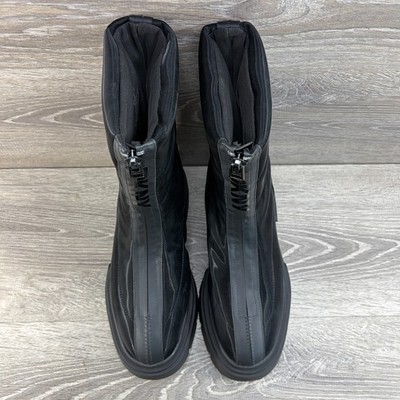 NEW DKNY Fiza Black Boots Womens 7 M Chunky Platform Lug Sole