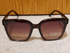 Jessica Simpson HHJSOP0501-R J6128 Tortoise Square Sunglasses Brown Lenses New