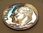 1963 Gem  Proof Dime 90% Silver Outstanding   Toning  #503 ~ 8